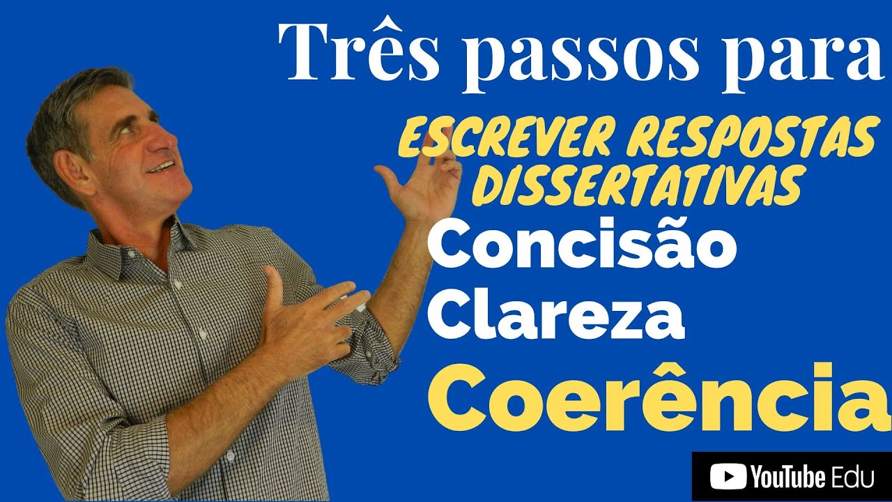 🔍TRÊS PASSOS para escrever respostas dissertativas - parte três ...