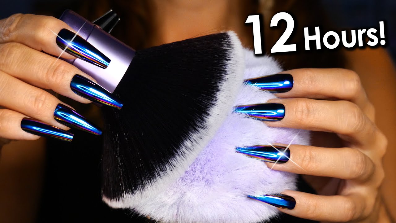 12 Hours ASMR Brain Melting MASSAGE & Brushing 😴 4k (No Talking)