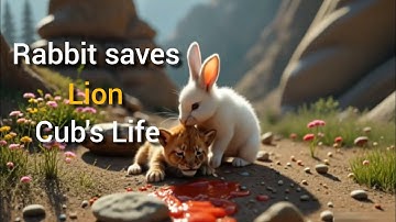 Rabbit saves Lion Cub