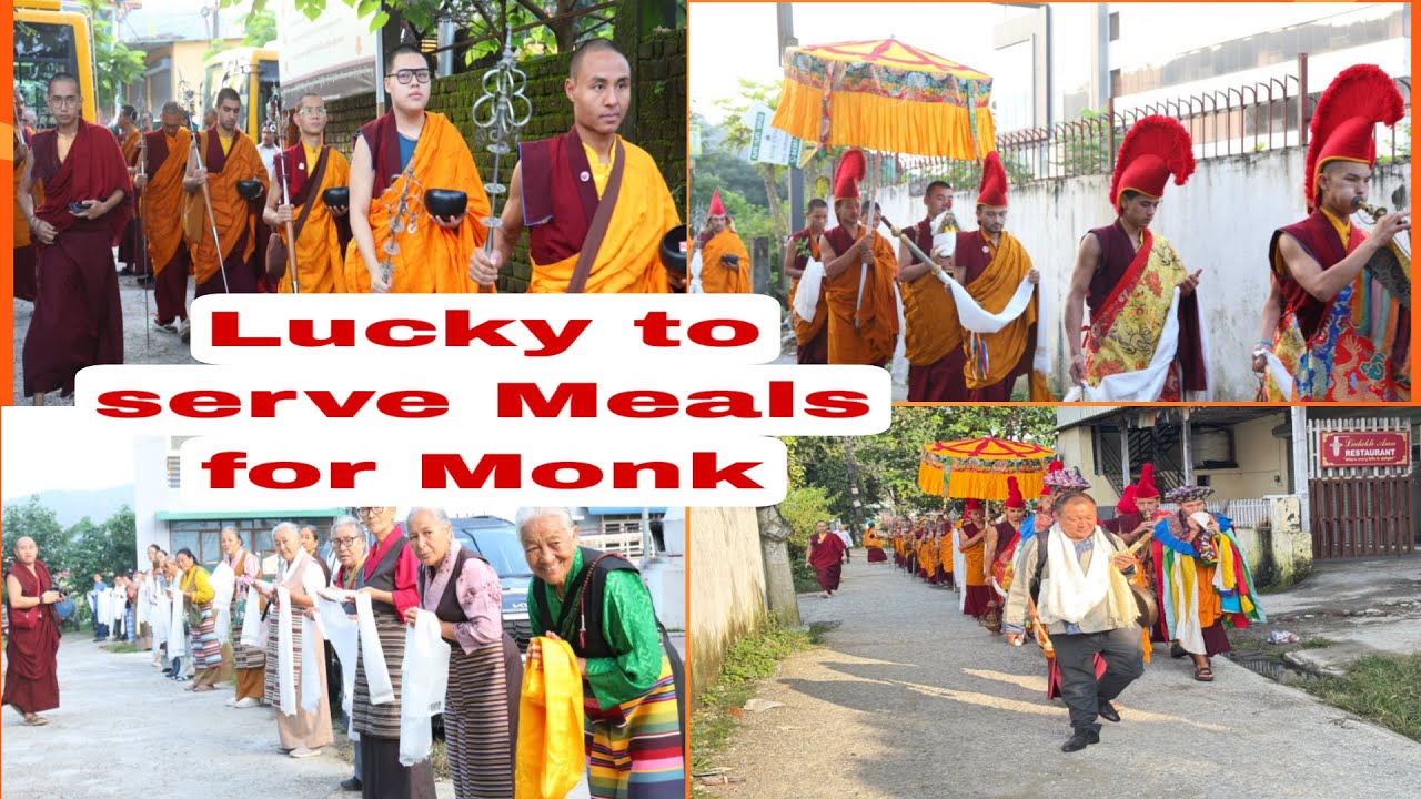 Gepheling Lucky to Serve Meals for Monks