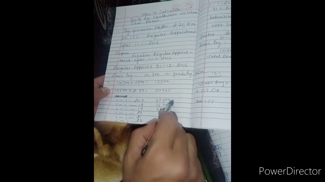 Salary calculate in sixth pay commission Himachal Pradesh factor 2.59 and 2.25