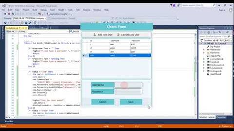 فيجوال بيسك - 26 : تحديث بيانات المستخدمين في قاعدة البيانات  : vb.net