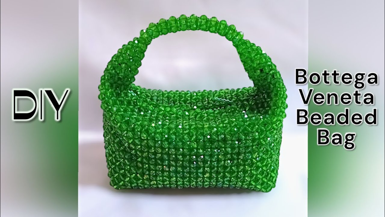 DIY: How to make the Bottega Veneta beaded bag using oval beads/Beginner friendly tutorial