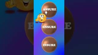 Assure, Ensure, Insure II Confusing English words