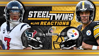 Full STEELERS GO ONE AND DONE! Steelers vs Texans MNF Wild Card Playoff Game LIVE REACTIONS & WATCH PARTY Guide