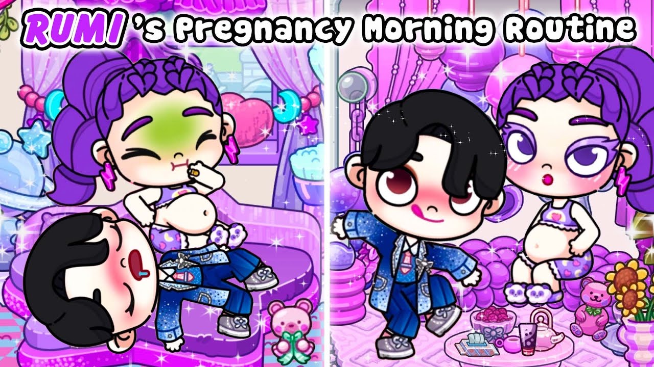 😈☀️ HUNTR/X Morning Routine | K-Pop Demon Hunters — All Members 💫 | Avatar World Roleplay | Pazu