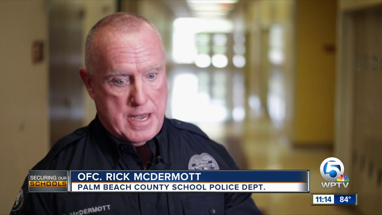 school security incident policy Palm Beach County School District police train for active shooters