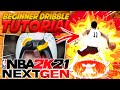 NBA 2K21 NEXT GEN #1 BEGINNER DRIBBLEGOD TUTORIAL W/HANDCAM | HOW TO SPAM CURRY SLIDE DRIBBLE GLITCH