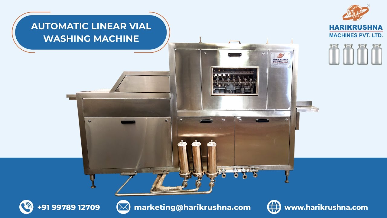 Automatic Tunnel Type Linear Bottle washing Machine Manufacturer