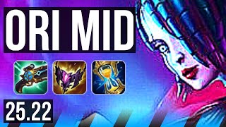 ORIANNA vs ZED (MID) | 15/2/11, Legendary, 40k DMG | EUW Master | 25.22