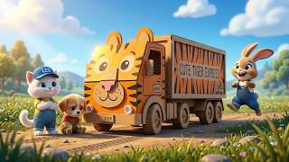 Can Leo And Bunny Fix Puppys Broken Toy With A Tiger Truck? Ai Cat Story