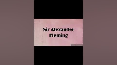 ENG 2 | Sir Alexander Fleming | part 1