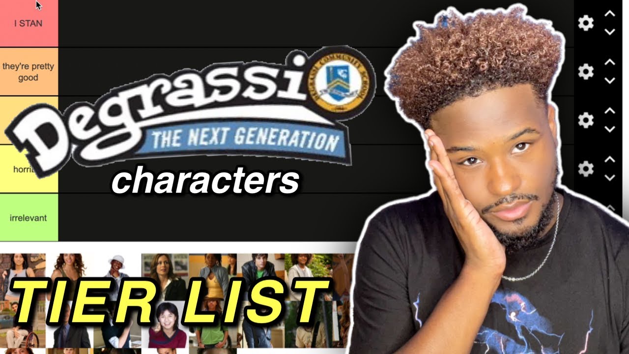 Ranking Degrassi Characters *tier list* (seasons 1-5)
