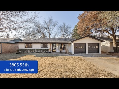3805 55th St, Lubbock, TX home video tour