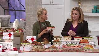 Temp-tations Set of 4 Holiday Mini Loaf Pans w/ Gift Boxes on QVC