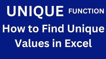 Excel: Extract Unique Values Easily | Mastering Excel