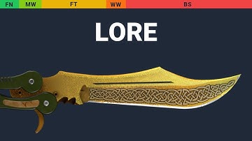 Butterfly Knife Lore - Skin Float And Wear Preview