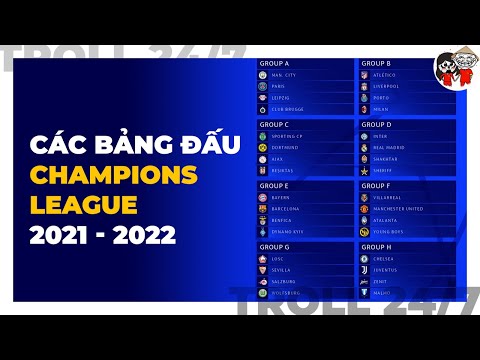 Các bảng đấu Champions League 2021/22 | Troll Bóng Đá #Shorts