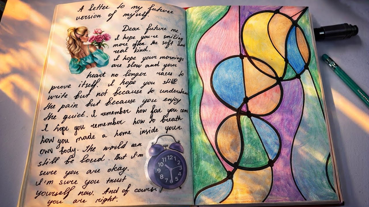 Rainy Evening Journaling & Neurographic Drawing | Cozy Quiet Slow Living