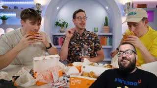 American Reacts to Brits Trying Popeyes with Try Guy Keith