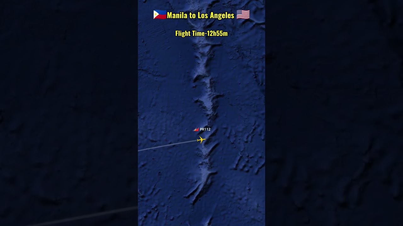 Manila to Los Angeles flight route|Philippine Airlines