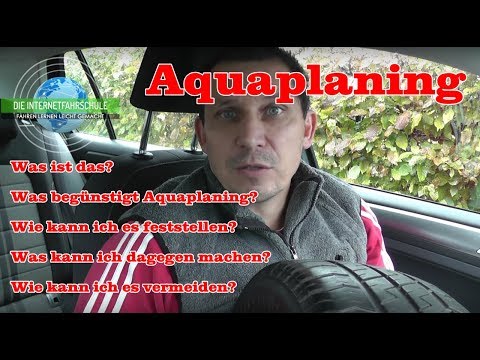 Video: Woher wissen Sie, ob Sie Aquaplaning haben?