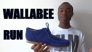 Clarks Wallabee Run Cobalt Review + On Feet - YouTube