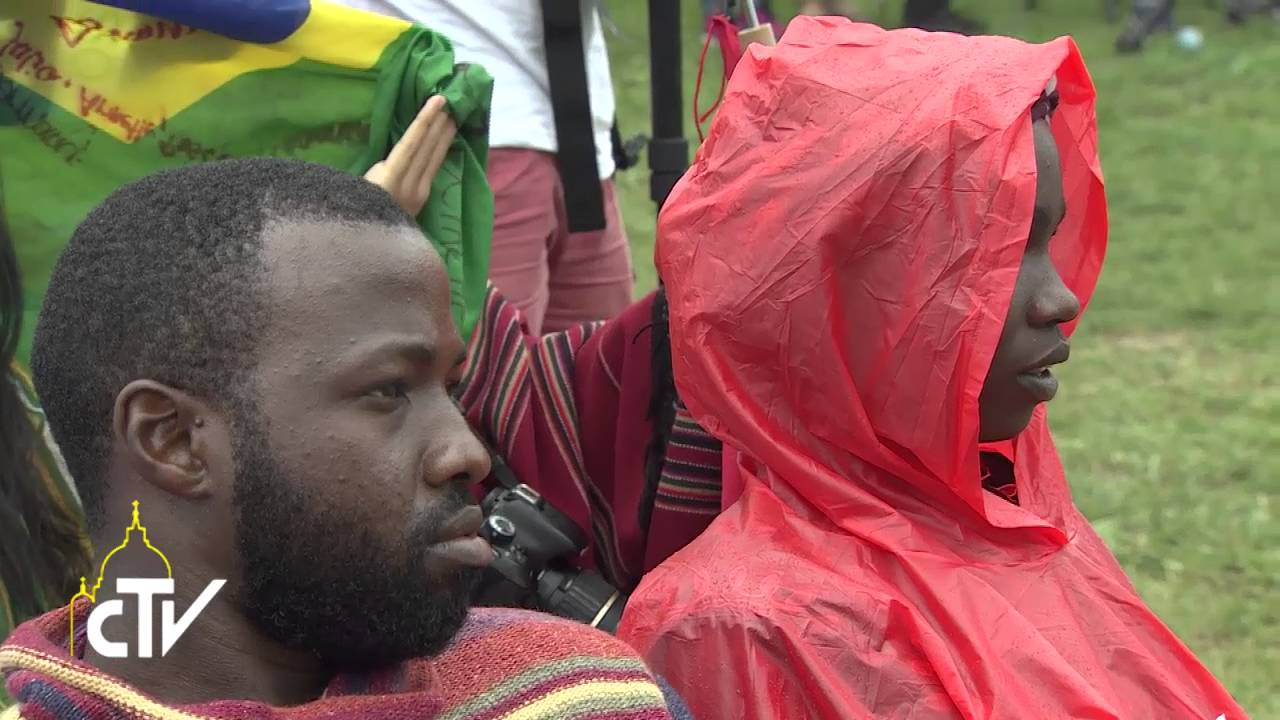 giovani dos santos Papa in Polonia, cerimonia di accoglienza giovani 28.07.2016