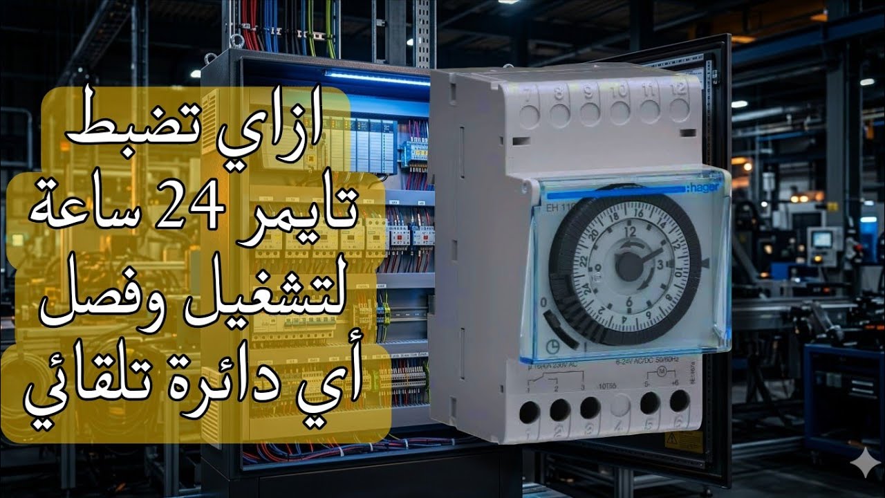 كيفية ضبط تايمر 24 ساعة لتشغيل وفصل أي دائرة تلقائي