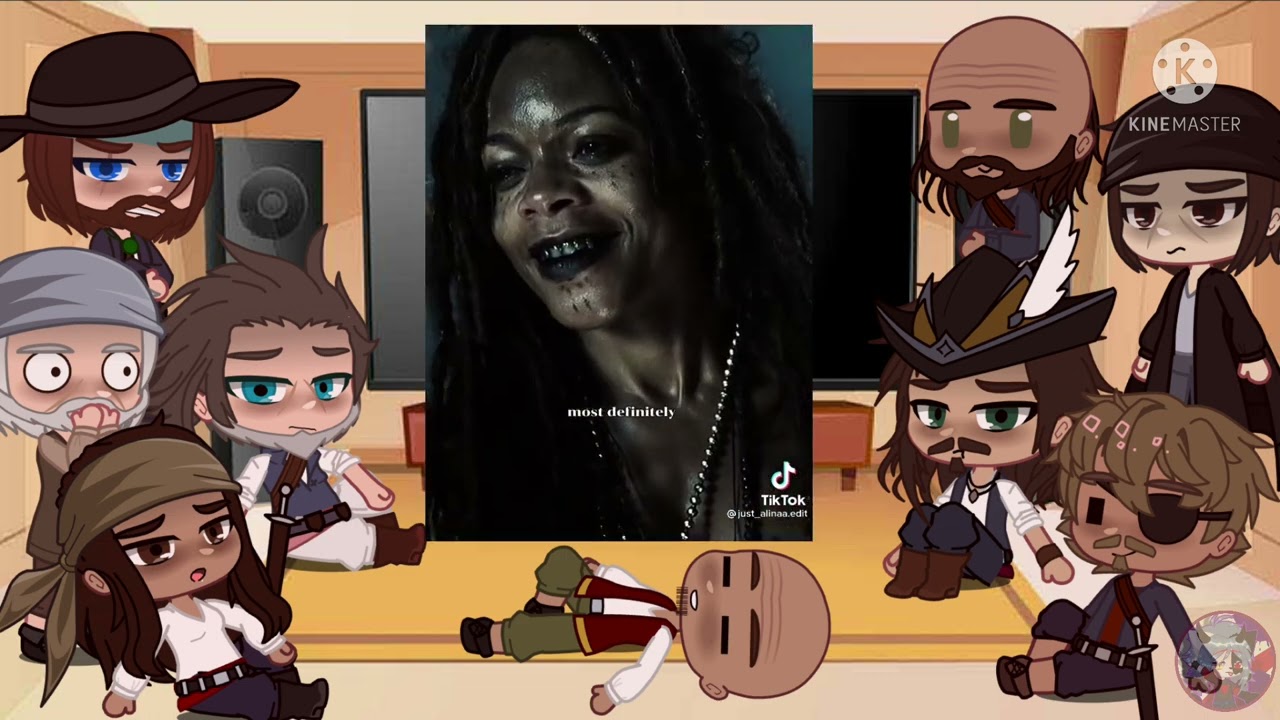 🏴‍☠️☠️Реакция команды Джека на него/ Jack Sparrow 's team 's reaction to him. ☠️🏴‍☠️2 часть