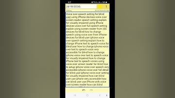 Eloquence TTS vocaliser TTS auto TTS available in default voice over speech setting explain