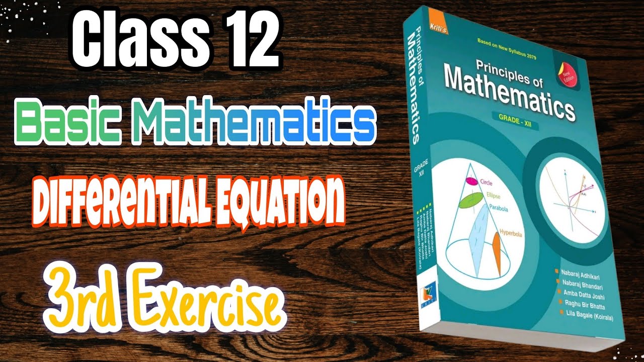 Homogeneous Diff Equation |Class 12| Basic Math |Principles of Mathematics|Kriti Publication|
