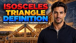 Geometry Isosceles Triangle Definition & Base Angles Theorem | Real-World Example