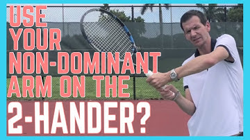 The Role of the Non-Dominant Hand on the Two-Handed Backhand | Tennis Technique