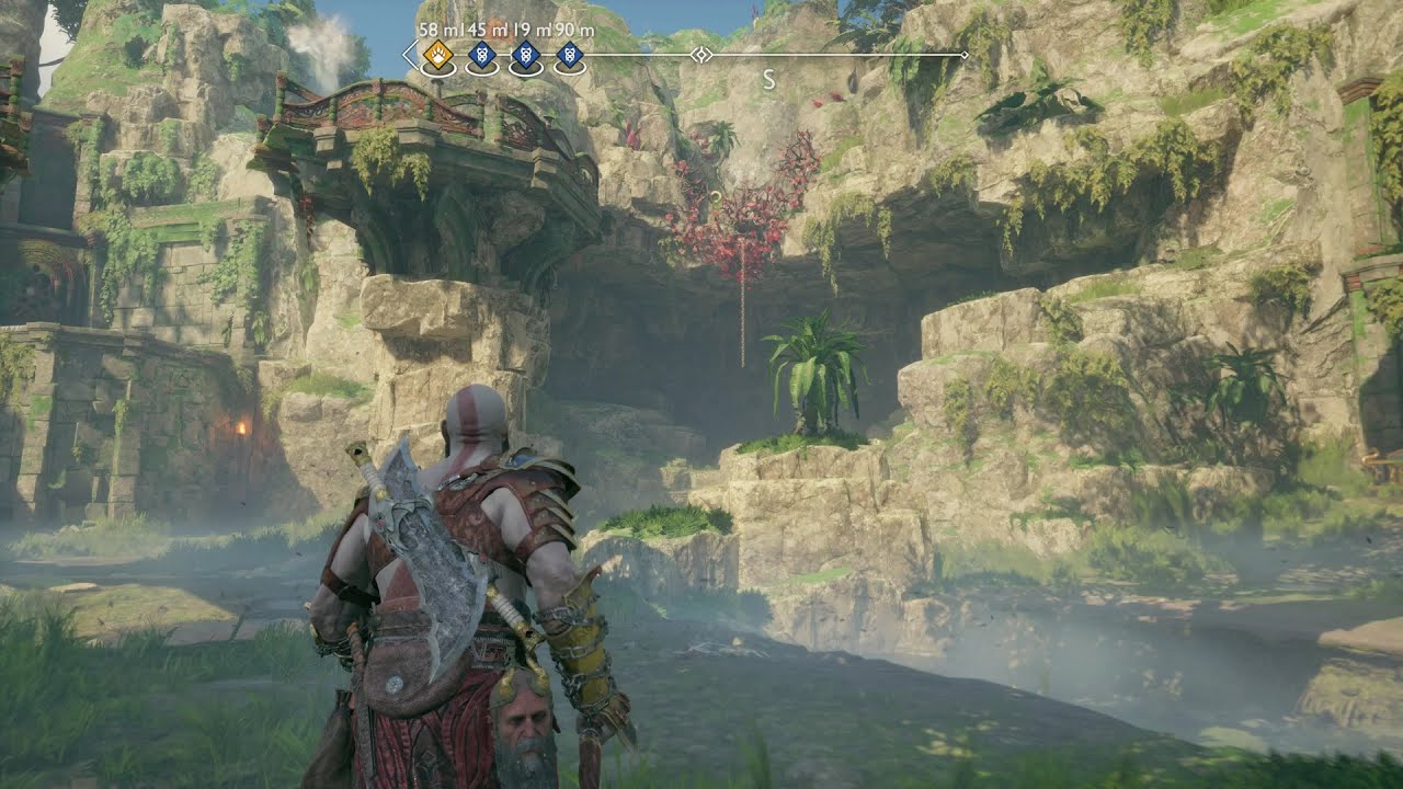 God of War Ragnarok Vanaheim Cliffside Ruins How to Destroy the