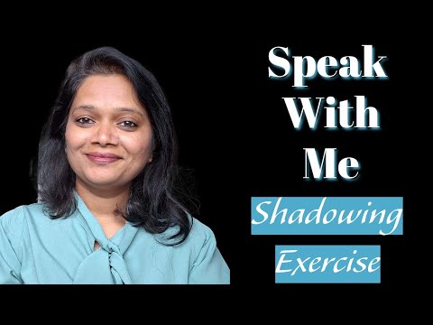 Repeat after me to be fluent in the | Shadowing exercise | - YouTube