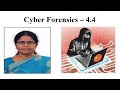 Dr. S. Jayashree | Cyber Forensics - Module 4.4 | SNS Institutions