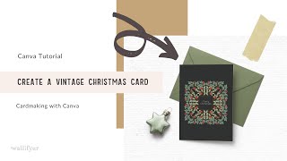 How to make a Christmas card in Canva | How to make easy Christmas cards at home