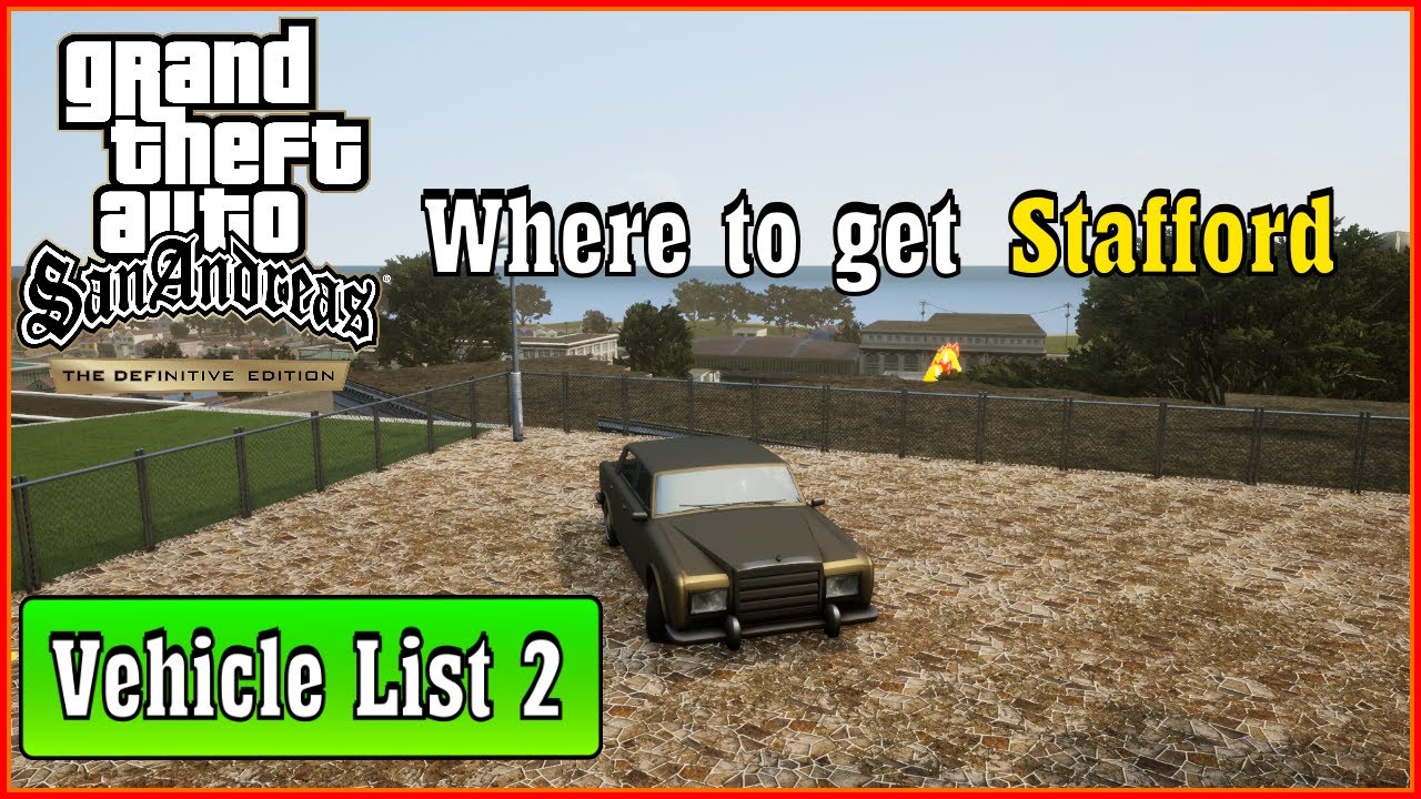 Where to get Stafford GTA San Andreas Definitive Edition YouTube