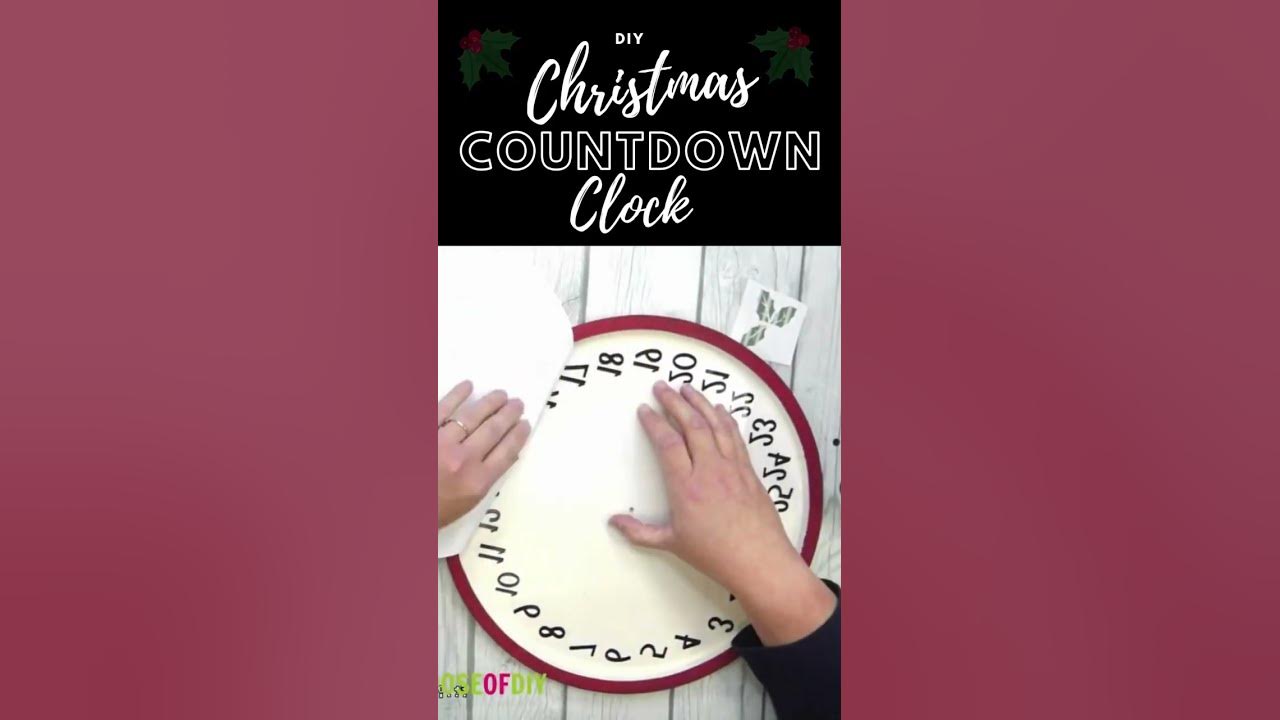 DIY Christmas Countdown Clock Advent Calendar Craft cricutcraft 