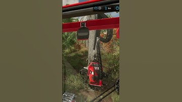 Cutting trees down logging with the Komatsu 911.5 harvester fs22