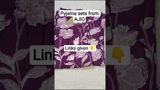 Best quality Pyjama sets from AJIO #ichaa #pyjamasets #ajiohaul