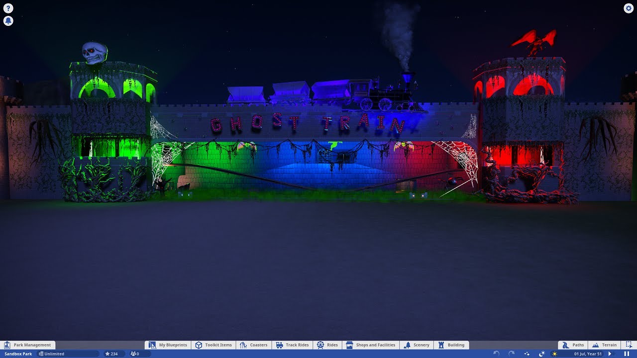 PLANET COASTER  GHOST TRAIN