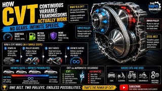 How Continuous Variable Transmissions (CVT) Actually Work | No Gears, Infinite Speeds 2026