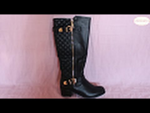 ☂ ☂ ☂ Exclusivas botas Negras de invierno - Adorno Hebilla Dorada ☂ ☂ ☂ -  YouTube