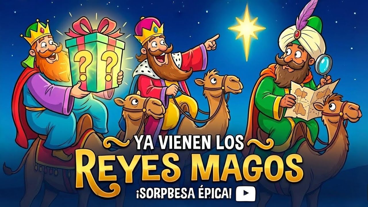 👑🎶 Ya Vienen los Reyes Magos | Canción Infantil Animada 🎁 Música para Niños 🎶 