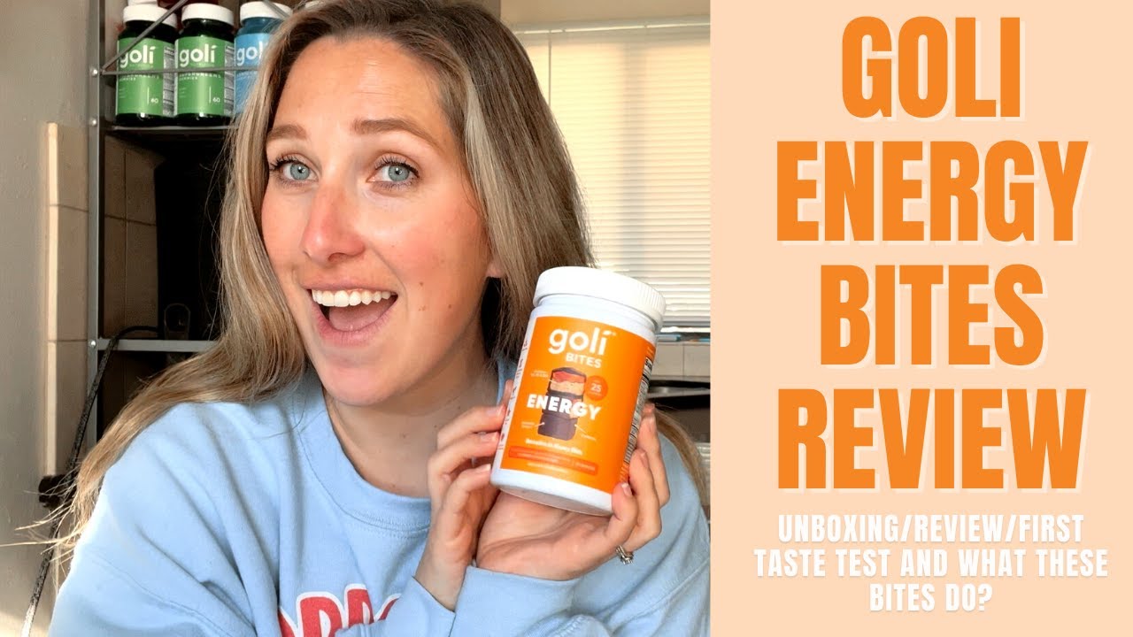 GOLI ENERGY BITES REVIEW/FIRST TASTE/UNBOXING YouTube