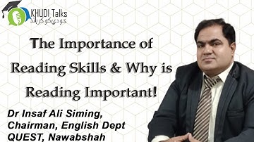 Why Is Reading Important? | Dr Insaf Ali Siming | Khudi Talks