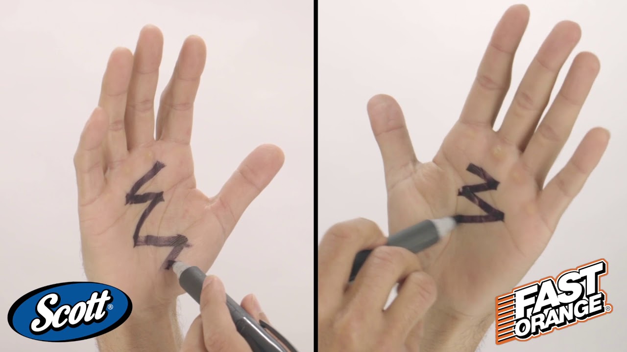 Scott® Shop Hand Cleaner Permanent Marker Removal Demo