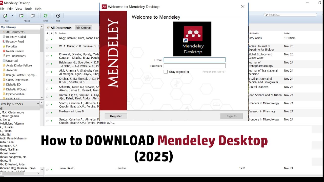 Как скачать Mendeley Desktop (2025) | Краткое и простое руководство